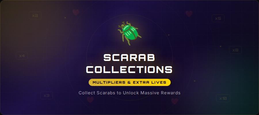Scarab Collections: Multipliers and Extra Lives